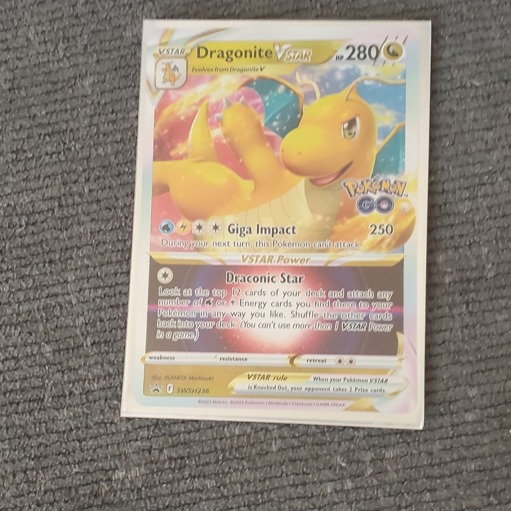 Dragonite vstar promo from pokemon go.